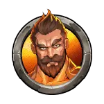 Combattant costaud de l'équipe rouge, symbole premium Fist of Destruction